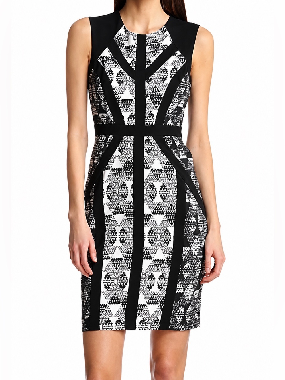 BCBGMAXAZRIA NWT Holly black/white dress, size 2